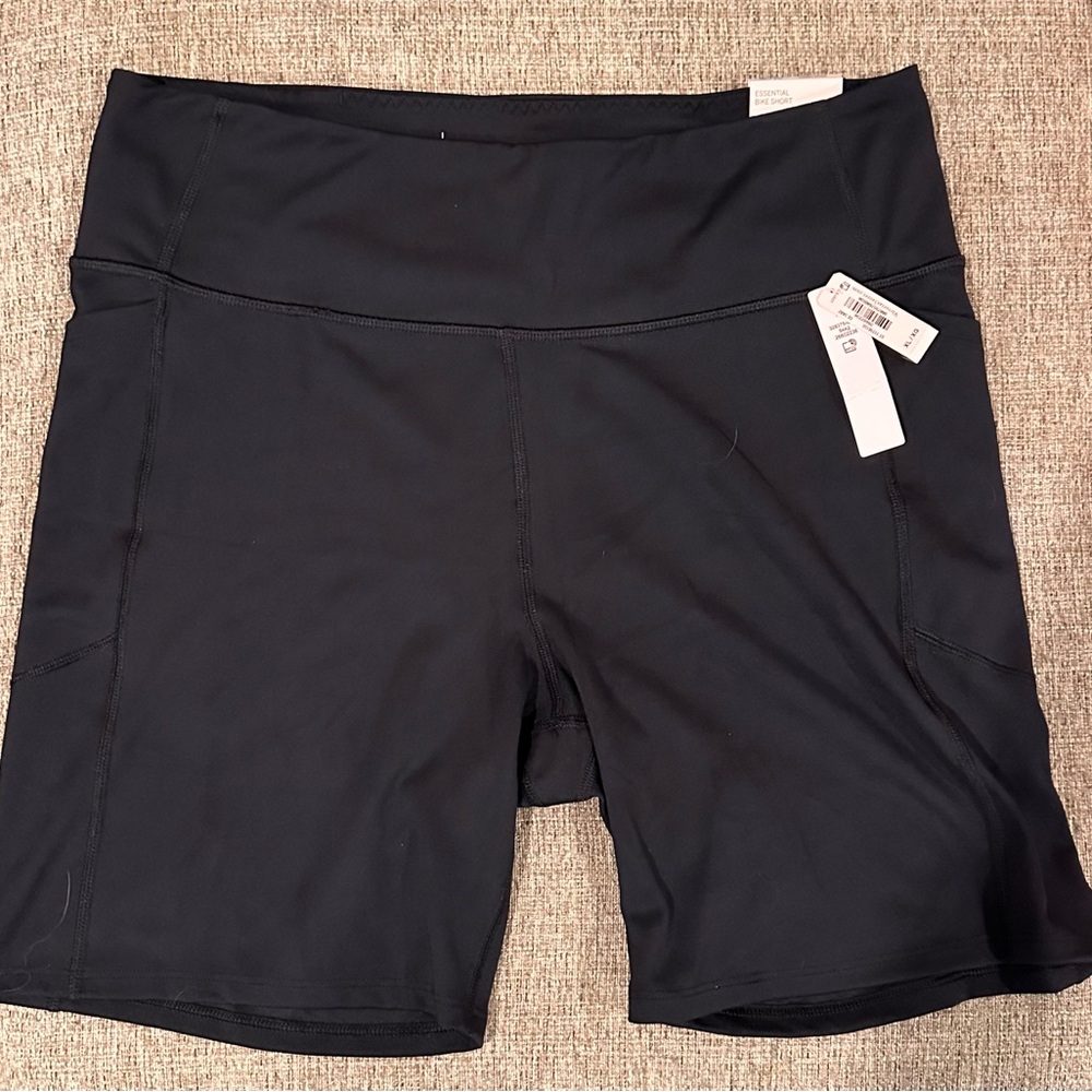 NWT Victoria Secret Black Bike Shorts Size XLarge